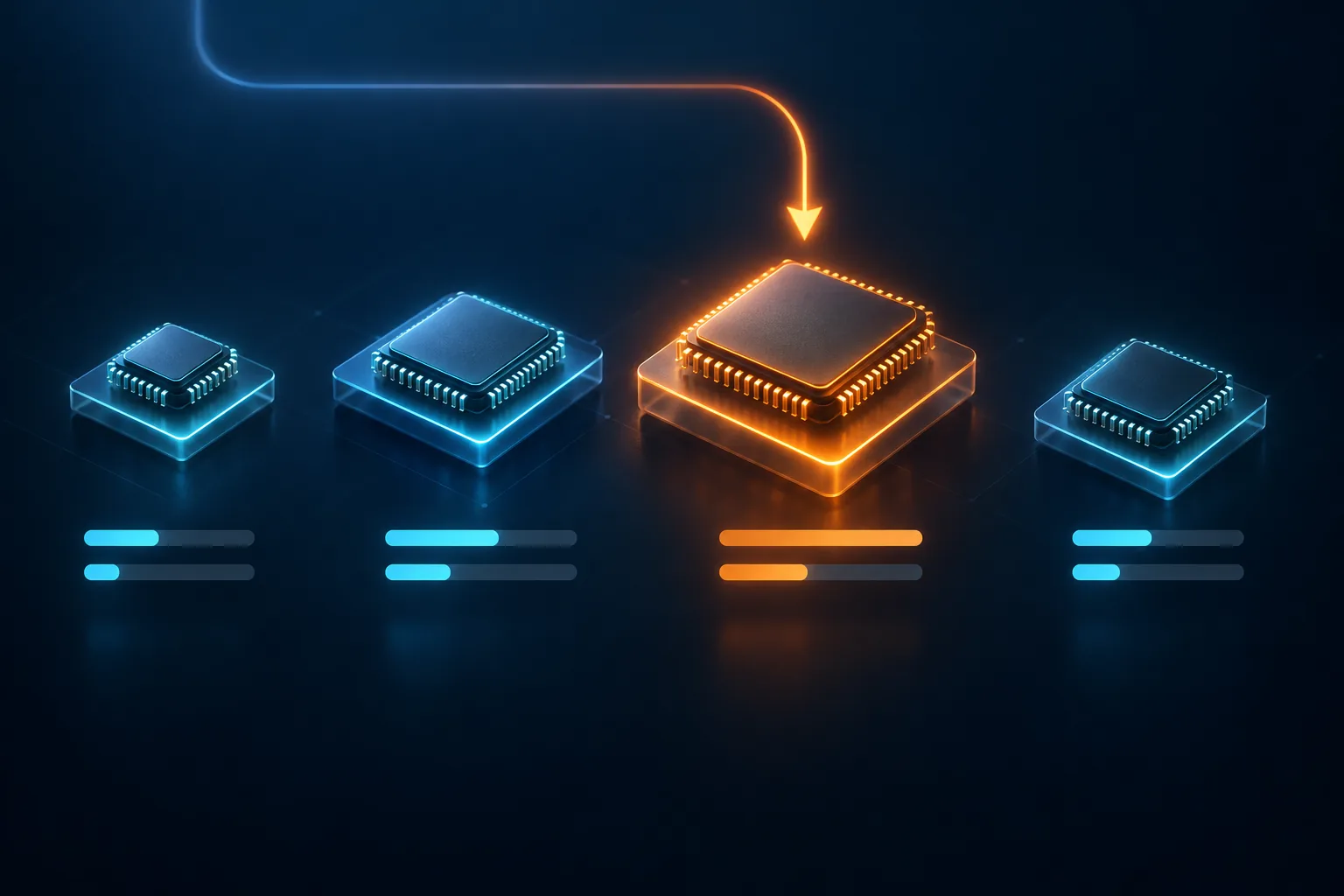 Comparison of AI models by performance and cost, showing routing to the best-value model